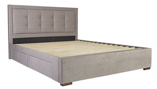 Double Bed East Marlow | size: Length: 215cm, Width: 164.5cm, Height: 110cm | color: Beige | image: 5 | variant: 1005007