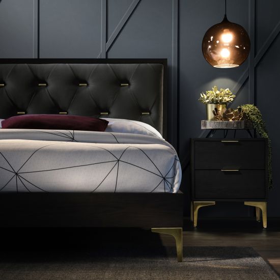 Double Bed East Matlock | size: Length: 208cm, Width: 164.5cm, Height: 100cm | color: Gray | image: 2 | variant: 1005404