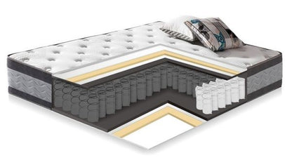 Double Bed East Matlock | size: Length: 208cm, Width: 164.5cm, Height: 100cm | color: Gray | image: 2 | variant: 1005863