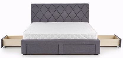 Double Bed East Rovigo | size: Length: 218cm, Width: 169cm, Height: 107cm | color: Gray | image: 4 | variant: 1006680