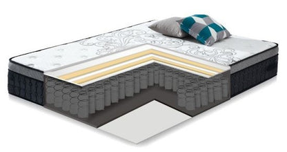Double Bed East Towcester | size: Length: 211cm, Width: 167cm, Height: 91cm | color: Brown | image: 4 | variant: 1005817