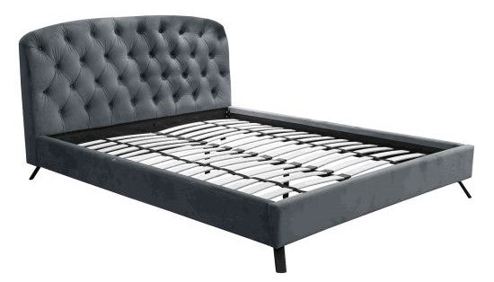 Double Bed East Treorchy | size: Length: 221cm, Width: 172cm, Height: 102cm | color: Gray | image: 1 | variant: 1005658