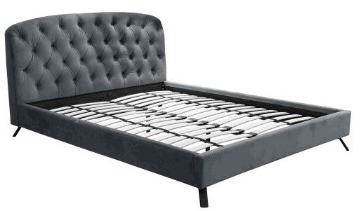 Double Bed East Treorchy | size: Length: 221cm, Width: 172cm, Height: 102cm | color: Gray | image: 2 | variant: 1005799
