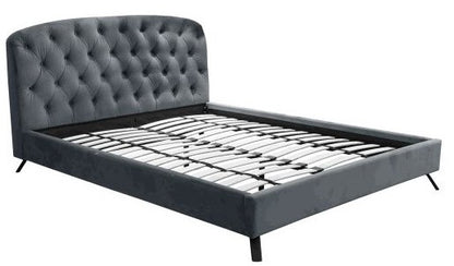 Double Bed East Treorchy | size: Length: 221cm, Width: 172cm, Height: 102cm | color: Gray | image: 2 | variant: 1005799