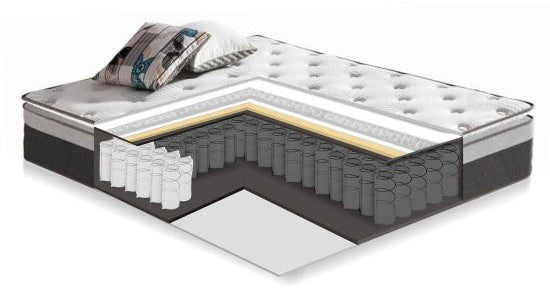 Double Bed East Treorchy | size: Length: 221cm, Width: 172cm, Height: 102cm | color: Gray | image: 3 | variant: 1005799