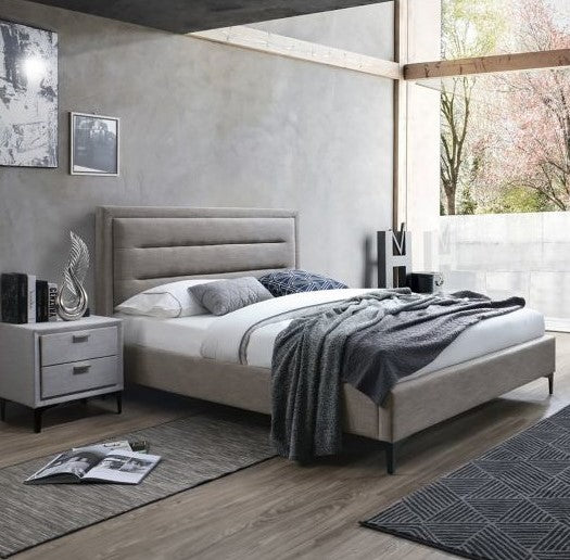 Double Bed East Wokingham | size: Length: 219cm, Width: 166.5cm, Height: 105cm | color: Beige | image: 1 | variant: 1005192