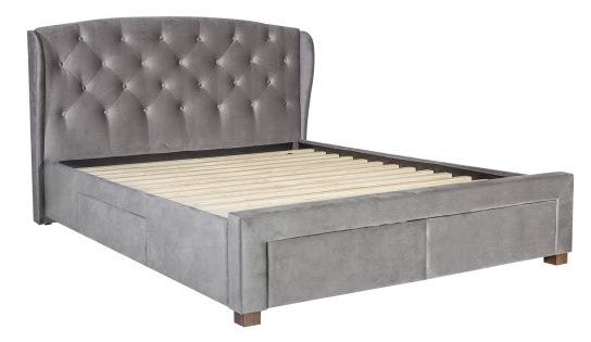 Double Bed East Wycombe | size: Length: 219cm, Width: 171cm, Height: 111cm | color: Gray | image: 3 | variant: 1005008