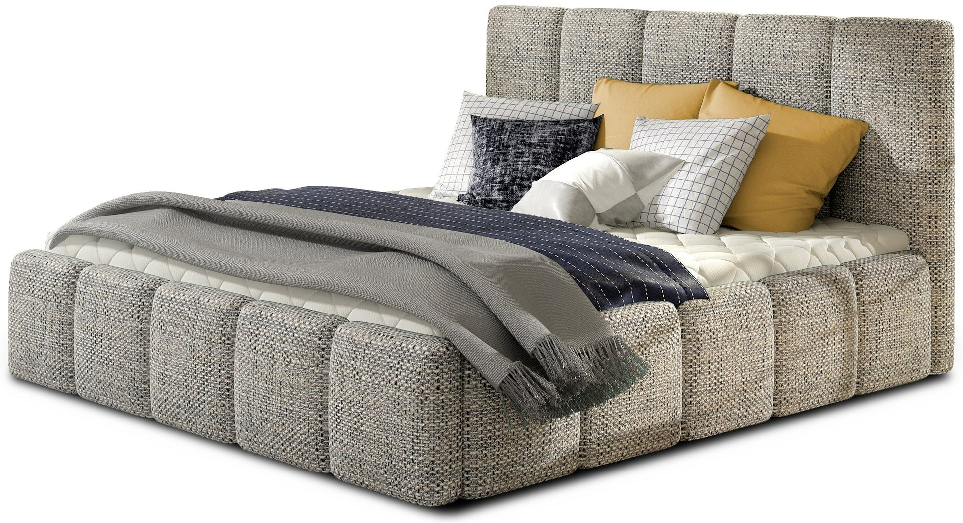 Double Bed Edvige 10 | size: Length: 220cm, Width: 200cm, Height: 93cm | color: Berlin | image: 1 | variant: 1007722