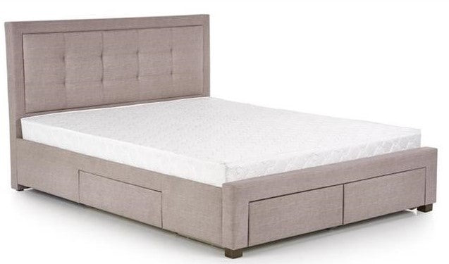 Double Bed Evora | size: Length: 215cm, Width: 164cm, Height: 111cm | color: Beige | image: 1 | variant: 1010980
