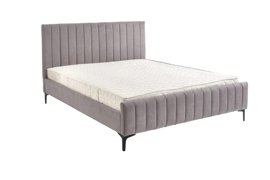 Double Bed Francesca | size: Length: 217cm, Width: 160cm, Height: 110cm | color: Gray | image: 0 | variant: 1016811