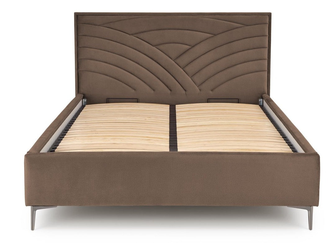 Double Bed Los Angeles | size: Length: 208cm, Width: 175cm, Height: 44cm | color: Beige | image: 0 | variant: 1003378