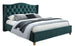 Double Bed Newark | size: Length: 216cm, Width: 198cm, Height: 124cm | color: Green | image: 0 | variant: 1004509