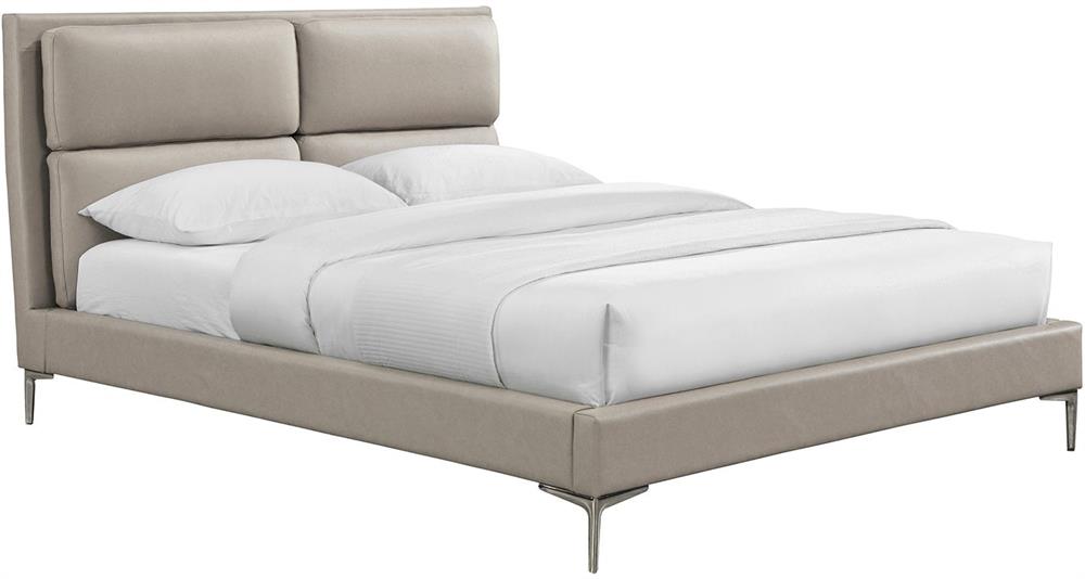 Double Bed Olney | size: Length: 220.5cm, Width: 173cm, Height: 116cm | color: Beige | image: 1 | variant: 1001762