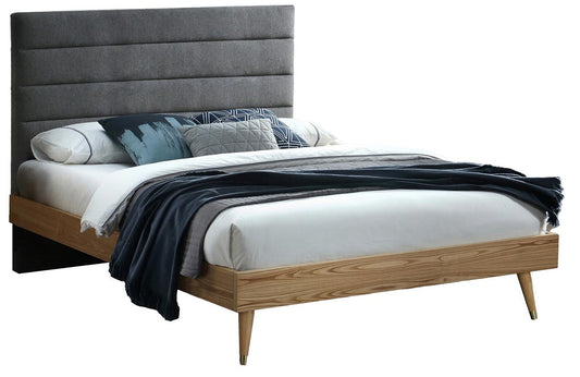 Double Bed Roman 4 | size: Length: 211cm, Width: 166.5cm, Height: 100.5cm | color: Gray | image: 0 | variant: 1018058