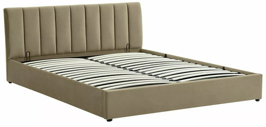 Double Bed St Neots | size: Length: 215cm, Width: 147cm, Height: 79cm | color: Beige | image: 0 | variant: 1008078