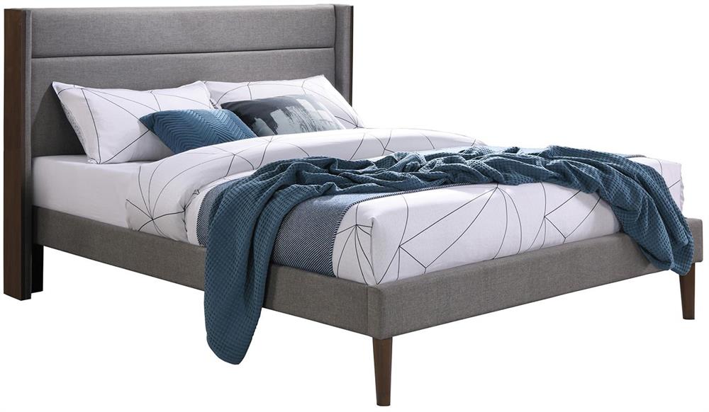 Double Bed Texas 6 | size: Length: 210cm, Width: 167cm, Height: 114.5cm | color: Gray | image: 1 | variant: 1017615
