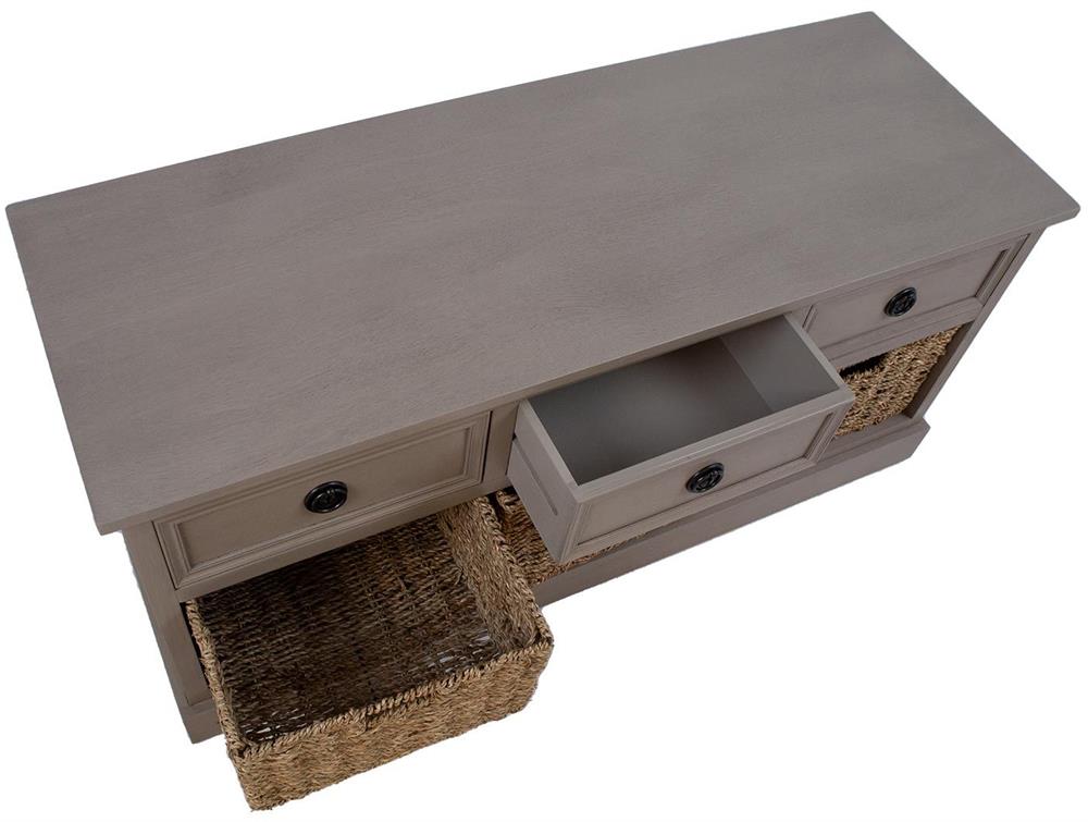 Dresser Charleston | size: Length: 39cm, Width: 107cm, Height: 50cm | color: Gray | image: 4 | variant: 1006253