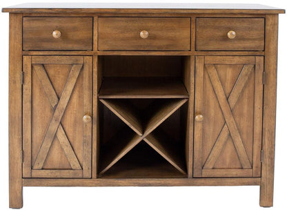 Dresser East Belgrade | size: Length: 46cm, Width: 120cm, Height: 91cm | color: Oak | image: 4 | variant: 1006325