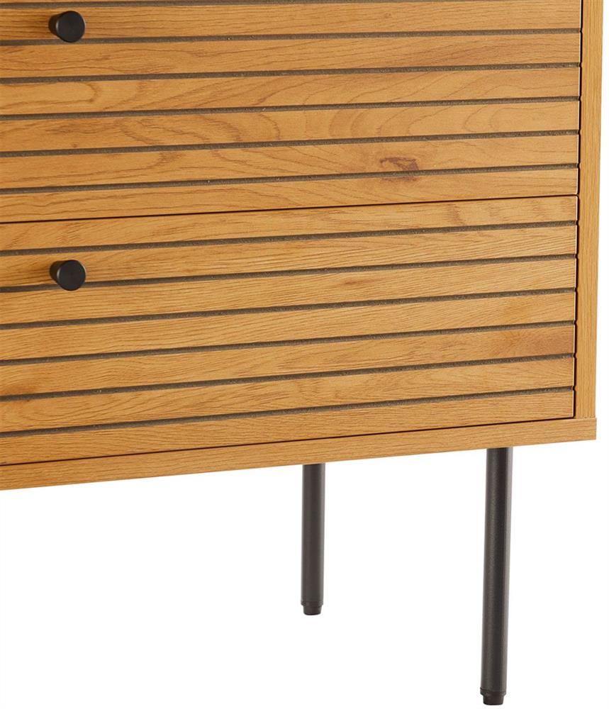 Dresser East Le Havre | size: Length: 40cm, Width: 80cm, Height: 85cm | color: Oak | image: 7 | variant: 1006346