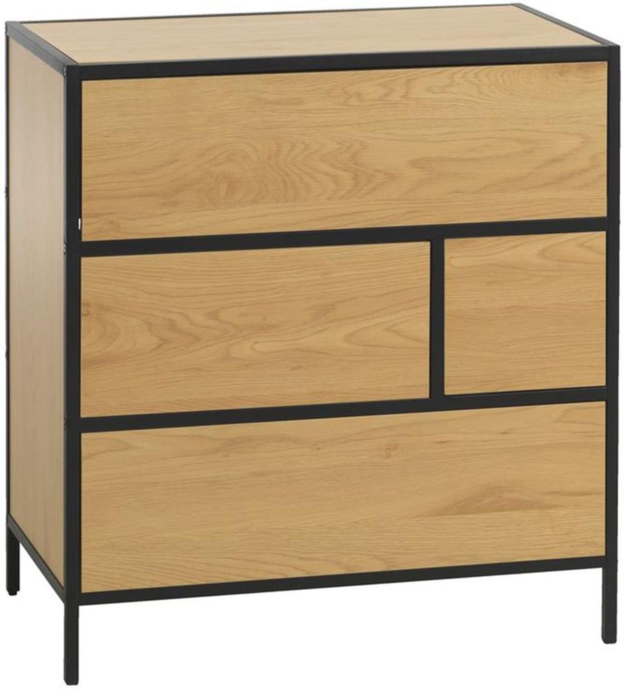 Dresser Hedvig | size: Length: 40cm, Width: 70cm, Height: 74.5cm | color: Black/Oak | image: 1 | variant: 1016701