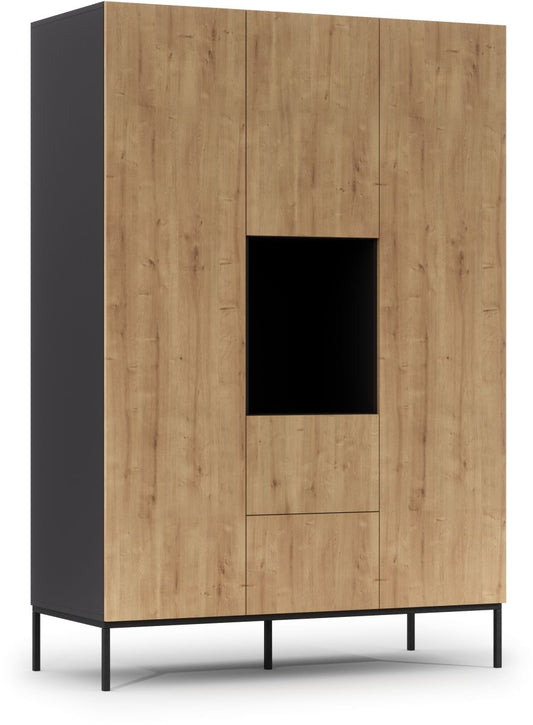 Dresser Lanzzi 4 | size: Length: 60cm, Width: 135cm, Height: 200cm | color: Oak | image: 0 | variant: 1012654