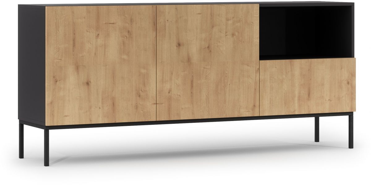 Dresser Lanzzi 5 | size: Length: 40cm, Width: 180cm, Height: 80cm | color: Oak | image: 0 | variant: 1012656