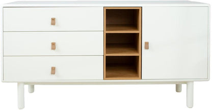 Dresser Leicester | size: Length: 40cm, Width: 140cm, Height: 75cm | color: White | image: 3 | variant: 1006329