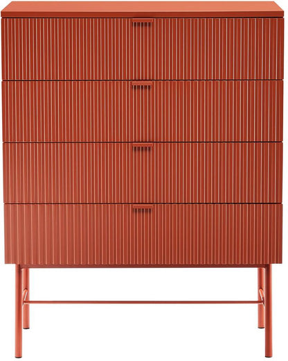Dresser Milton | size: Length: 40cm, Width: 79cm, Height: 100cm | color: Red | image: 2 | variant: 1000458