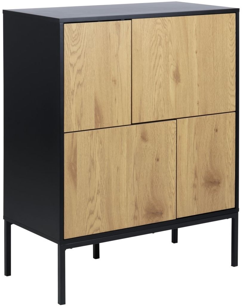 Dresser Seaford 1 | size: Width: 80cm, Height: 103cm, Depth: 40cm | color: Oak | image: 0 | variant: 1012042