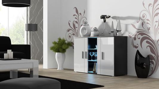 Dresser West Sittingbourne | color: White/Black | image: 0 | variant: 1007288