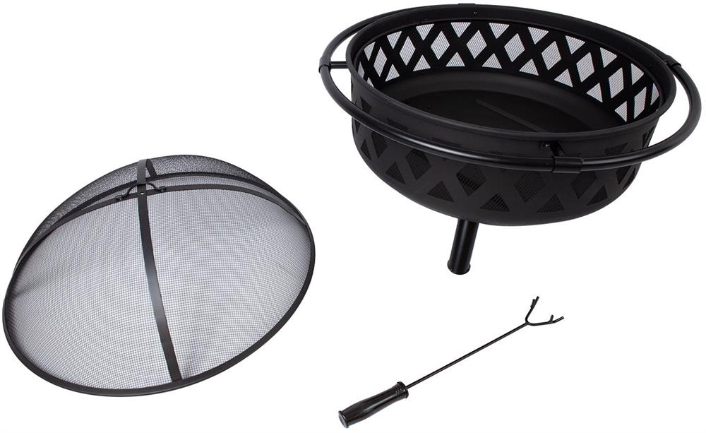 Fireplace East Villeurbanne | size: Height: 40cm, Diameter: 91.4cm | color: Black | image: 1 | variant: 1006415