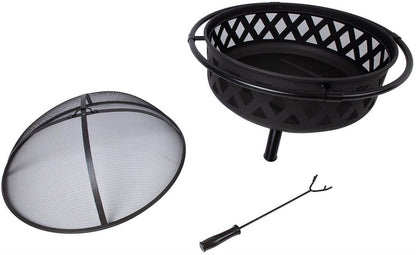 Fireplace East Villeurbanne | size: Height: 40cm, Diameter: 91.4cm | color: Black | image: 1 | variant: 1006415