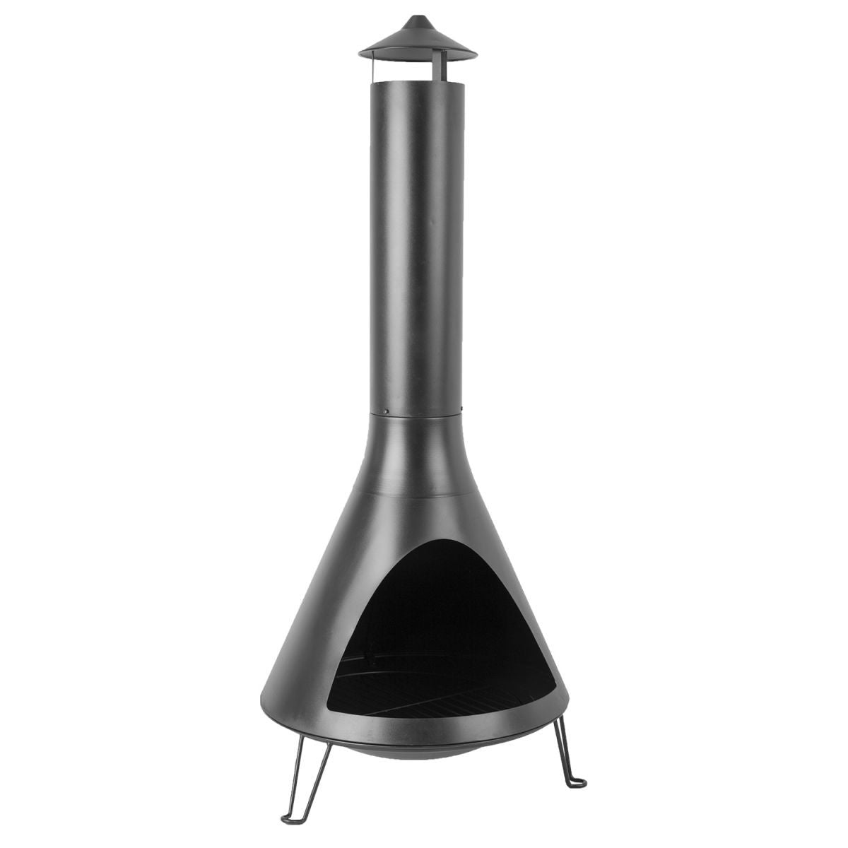 Fireplace Warm Seeker | size: Height: 171cm, Diameter: 70cm | color: Black | image: 1 | variant: 1005308
