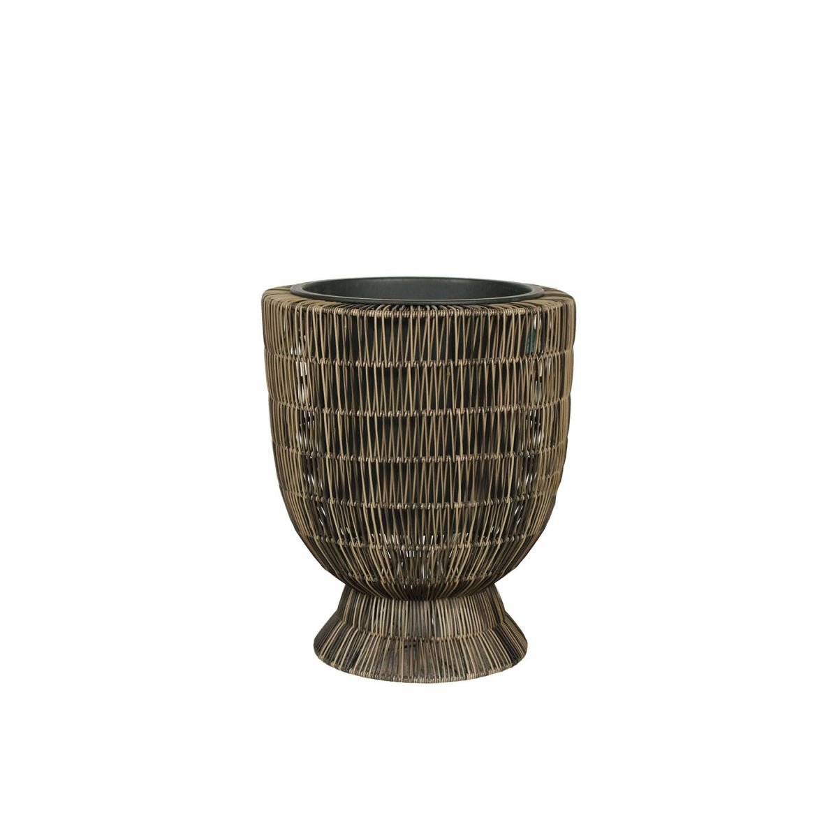 Flower Pot Didcot | size: Length: 26cm, Width: 26cm, Height: 29cm | color: Brown | image: 1 | variant: 1005280