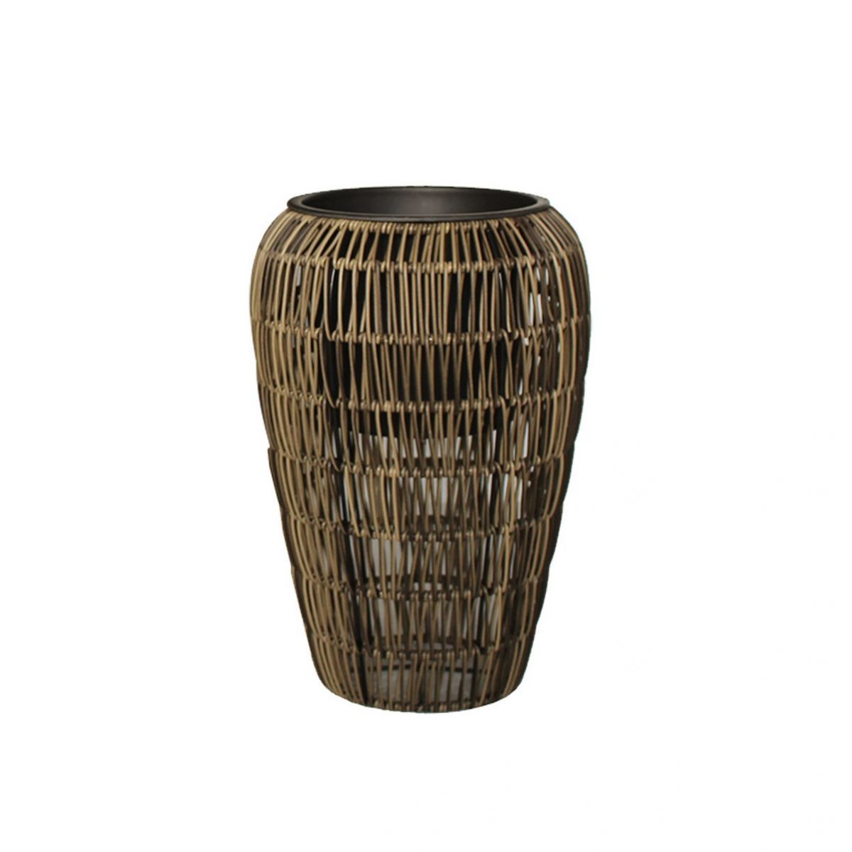Flower Pot Didcot | size: Length: 26cm, Width: 26cm, Height: 38cm | color: Brown | image: 1 | variant: 1005281