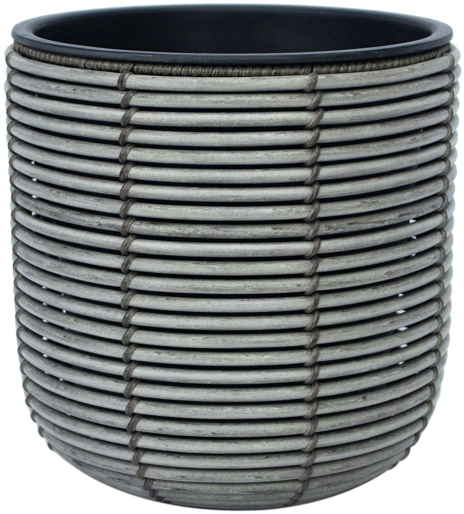 Flower Pot Didcot | size: Length: 27cm, Width: 27cm, Height: 28cm | color: Gray | image: 1 | variant: 1000518