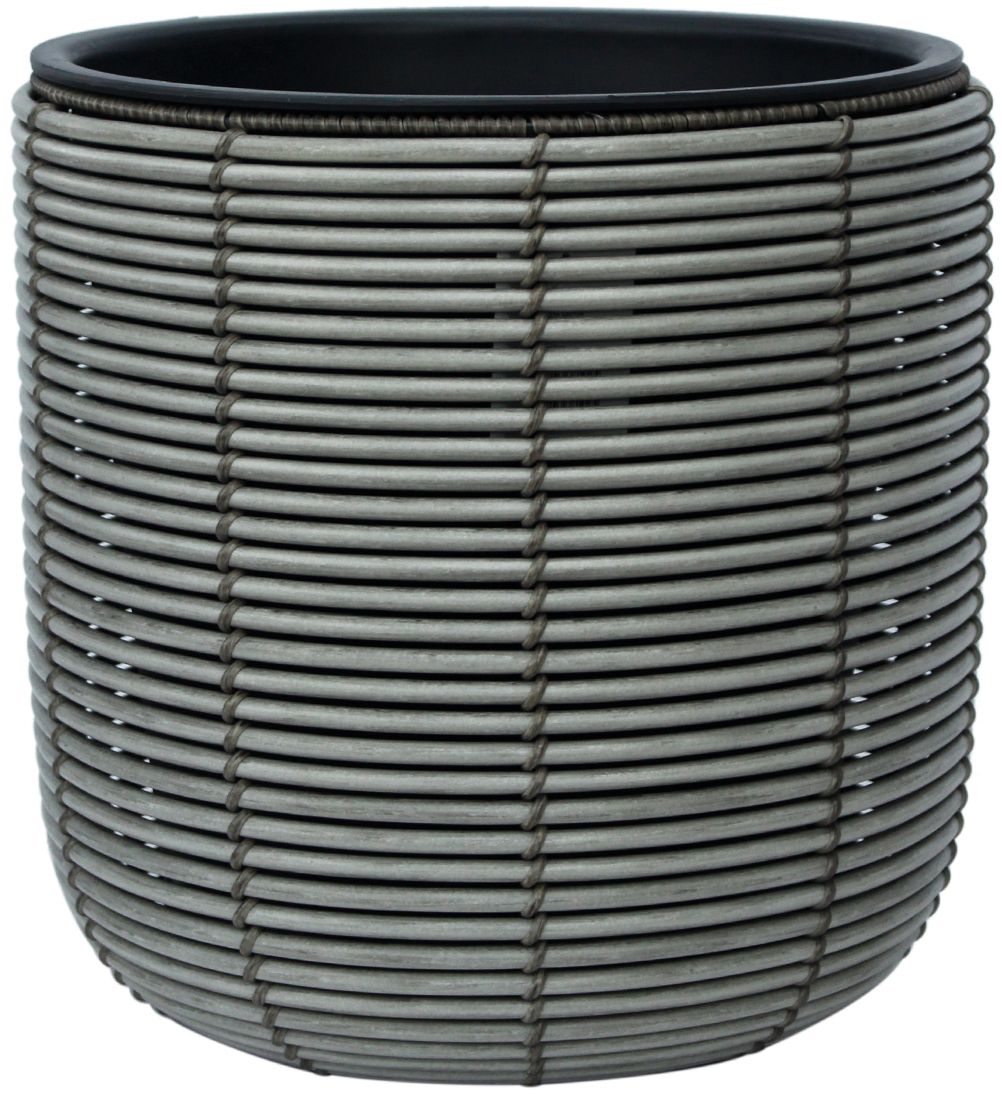 Flower Pot Didcot | size: Length: 35cm, Width: 35cm, Height: 36cm | color: Gray | image: 1 | variant: 1000538