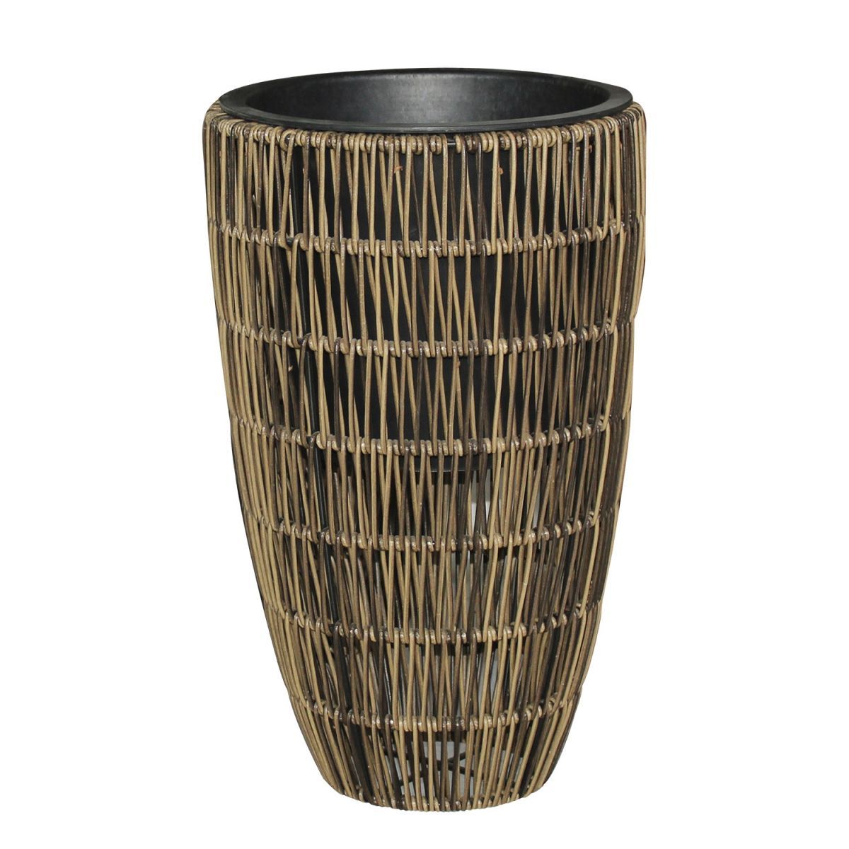 Flower Pot Didcot | size: Length: 36cm, Width: 36cm, Height: 60cm | color: Brown | image: 1 | variant: 1005288