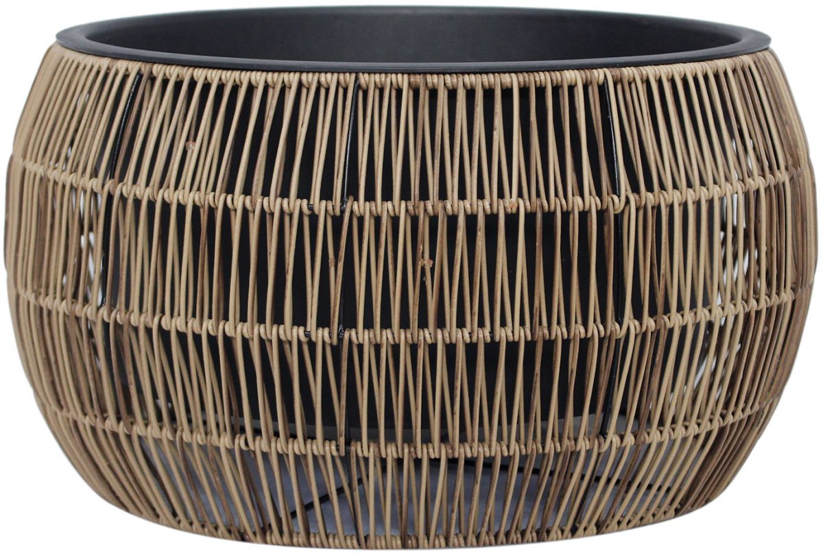 Flower Pot Didcot | size: Length: 48cm, Width: 48cm, Height: 26cm | color: Brown | image: 1 | variant: 1000558