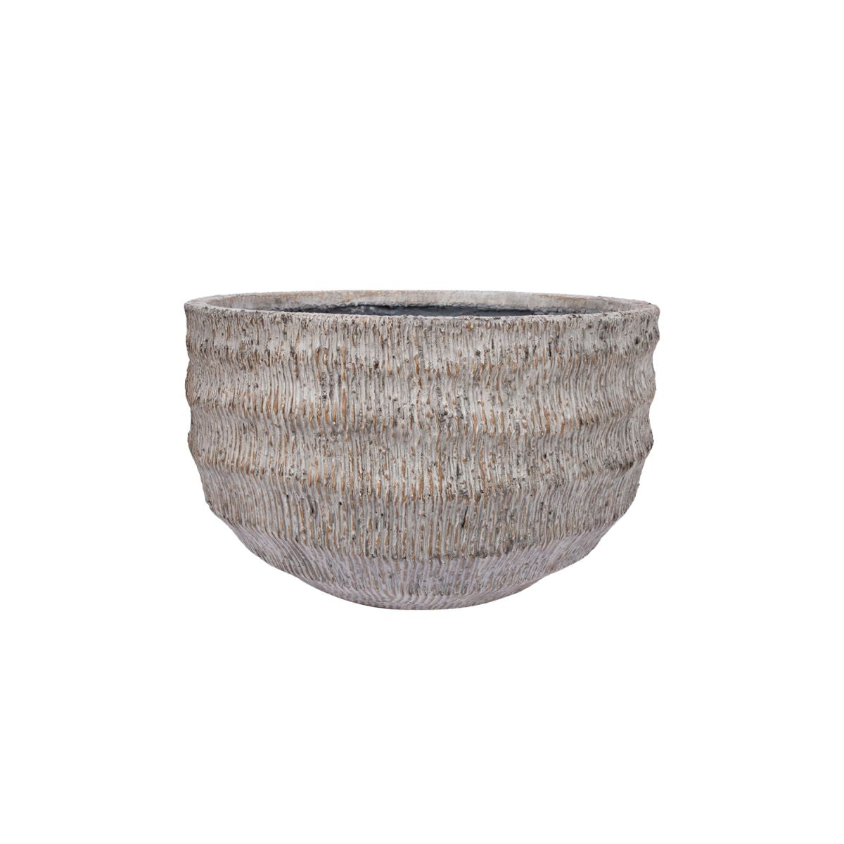 Flower Pot East Henley | size: Length: 44cm, Width: 44cm, Height: 29cm, Diameter: 44cm | color: Beige | image: 1 | variant: 1005442