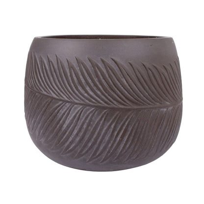 Flower Pot East Ledbury | size: Length: 36cm, Width: 36cm, Height: 25cm, Diameter: 36cm | color: Brown | image: 1 | variant: 1005447