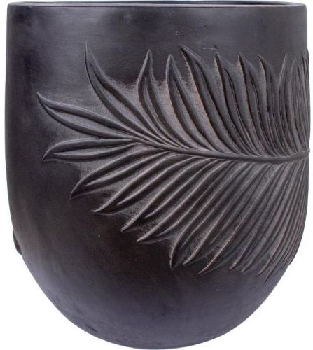 Flower Pot East Llandovery | size: Length: 22cm, Width: 22cm, Height: 22cm | color: Black | image: 1 | variant: 1005493