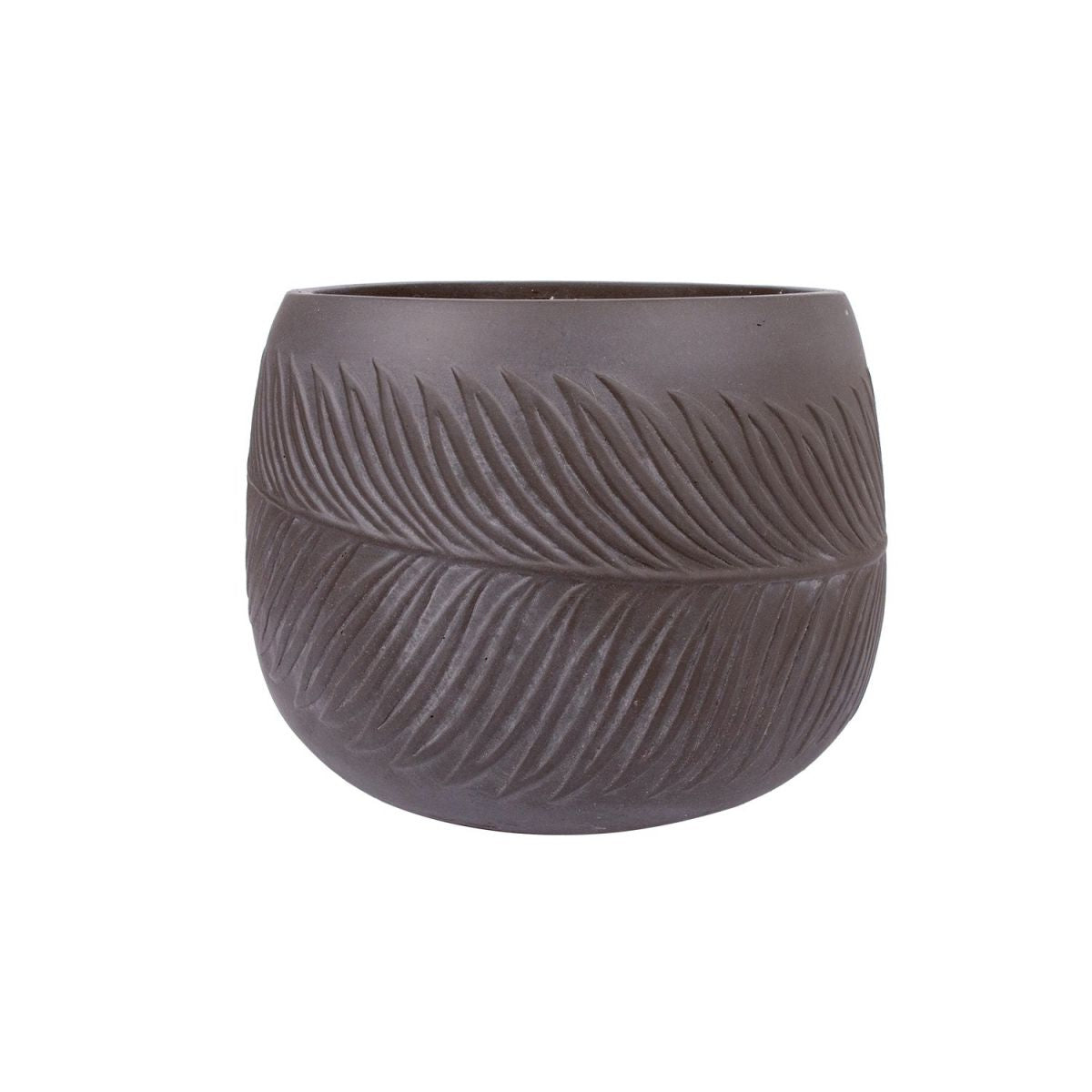Flower Pot East Upton | size: Length: 24cm, Width: 24cm, Height: 16cm, Diameter: 24cm | color: Brown | image: 1 | variant: 1005449