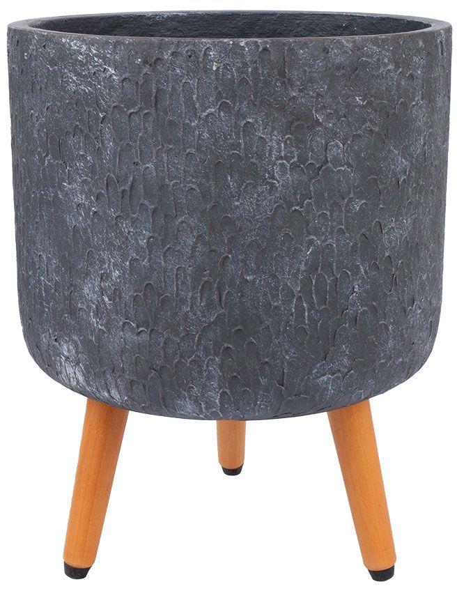 Flower Pot Eden 2 | size: Length: 32cm, Width: 32cm, Height: 26cm, Diameter: 32cm | color: Gray | image: 1 | variant: 1017715