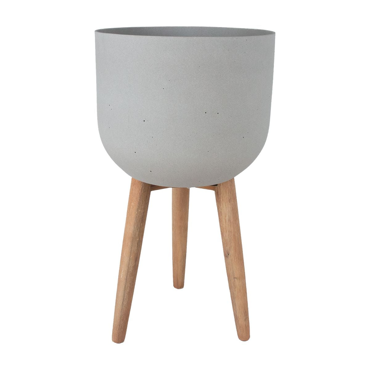 Flower Pot Norton | size: Length: 40cm, Width: 40cm, Height: 73.5cm, Diameter: 40cm | color: Gray | image: 1 | variant: 1005454