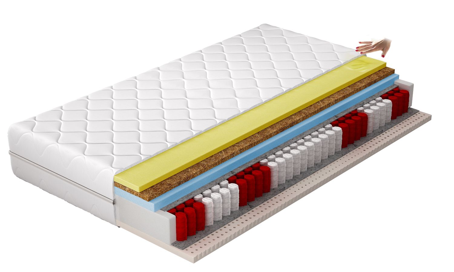Foam Mattress East Bargoed 10 | size: Length: 200cm, Width: 120cm | image: 0 | variant: 1014924