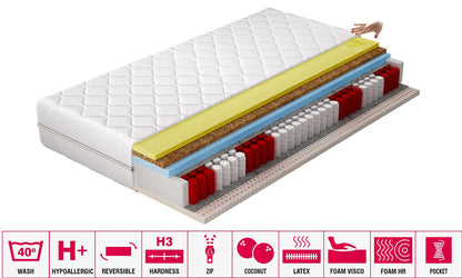 Foam Mattress East Bargoed | size: Length: 200cm, Width: 80cm | image: 1 | variant: 1014914