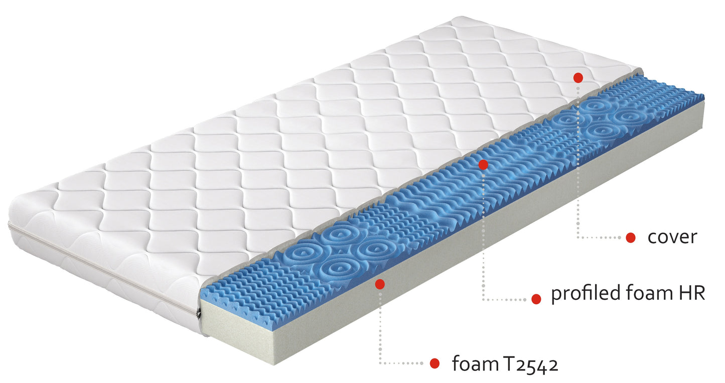 Foam Mattress Lauren 5 | size: Length: 200cm, Width: 90cm | image: 1 | variant: 1013799