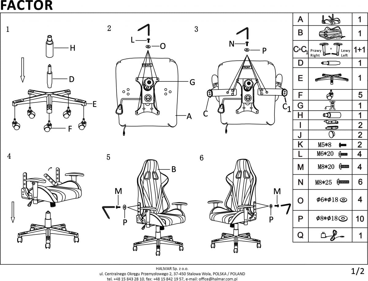 Gaming Chair East Tamworth | size: Width: 68cm, Height: 121cm, Depth: 69cm | color: Multicolored | image: 9 | variant: 1007047