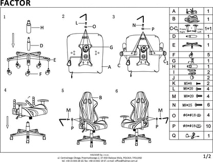 Gaming Chair East Tamworth | size: Width: 68cm, Height: 121cm, Depth: 69cm | color: Multicolored | image: 9 | variant: 1007047